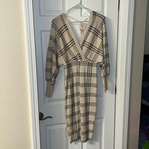 Fashion Nova sweater midi dress.